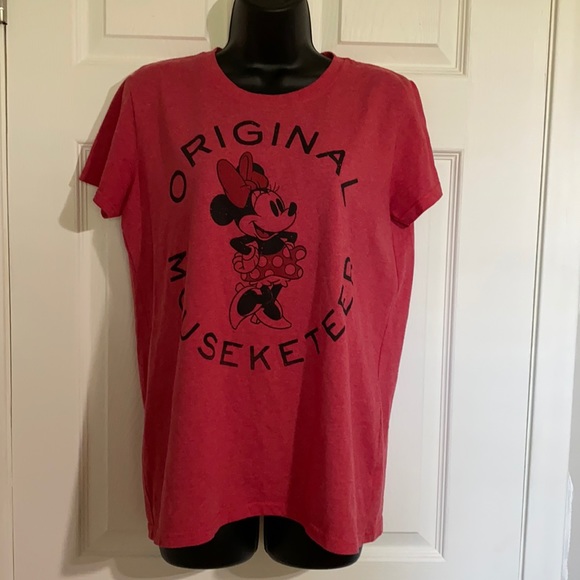Disney Tops - Disney Minnie Mouse “Original Mouseketeer” Red T-Shirt Sz M
